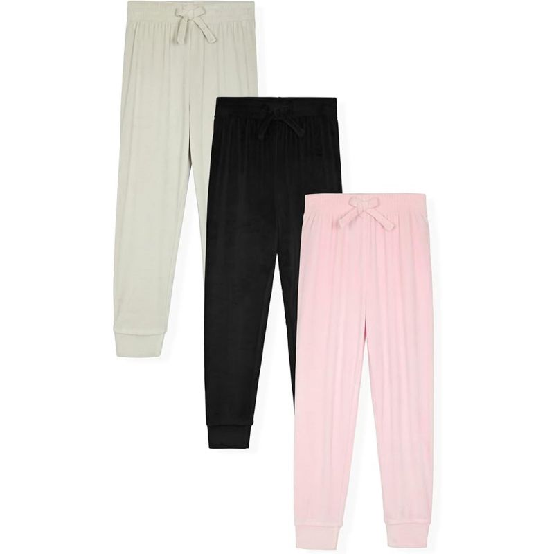 Studio 3 Little/Big Girl's 3-Pack Velour Jogger Sweatpants Sets