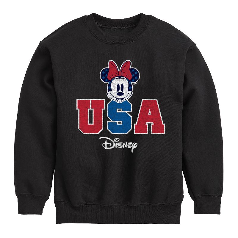 Boys' - Disney - Americana Graphic Long Sleeve Fleece Sweatshirt