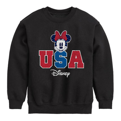 Boys' - Disney - Americana Graphic Long Sleeve Fleece Sweatshirt