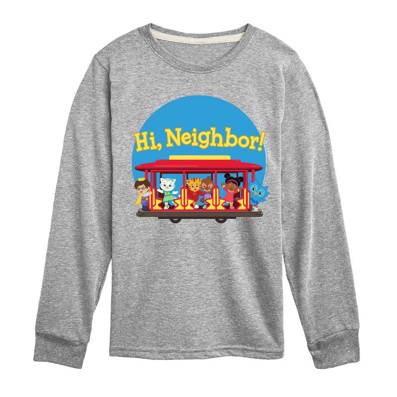 Boys' - Daniel Tiger - Group Hi Neighbor Long Sleeve Graphic T-Shirt