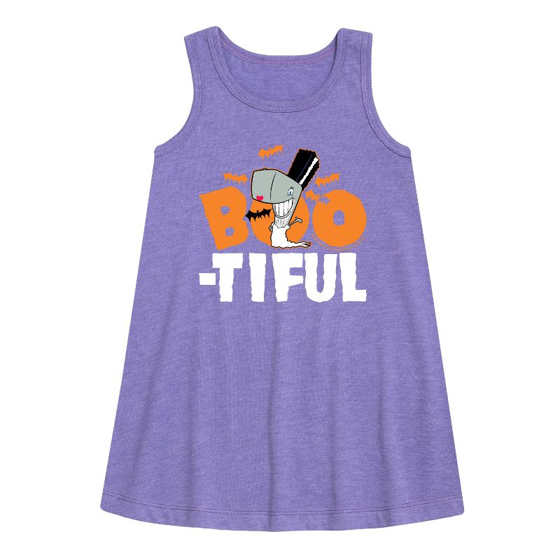 Girls' - SpongeBob SquarePants - Boo-tiful Graphic Sleeveless Aline Dress