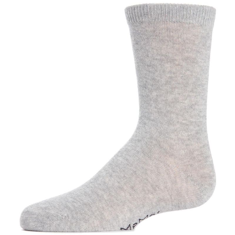 Memoi Kids' Basic Cotton Blend Crew Socks
