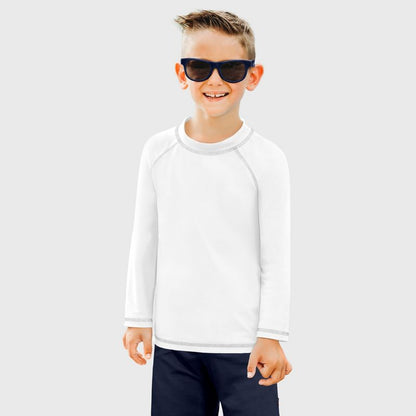City Threads Boys UPF 50+ Long Sleeve Rashguard - USA-Made