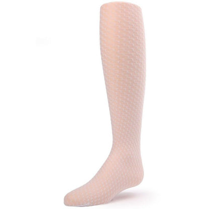 Memoi Girls' Zoe Zigzag Sheer Tights Black