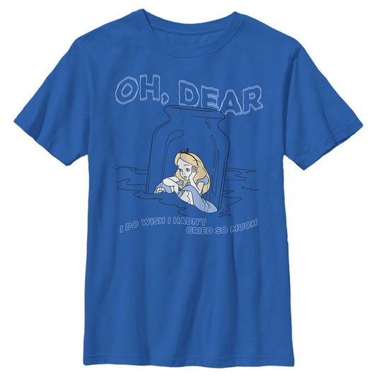Boy's Alice in Wonderland Alice Oh, Dear Cried So Much T-Shirt