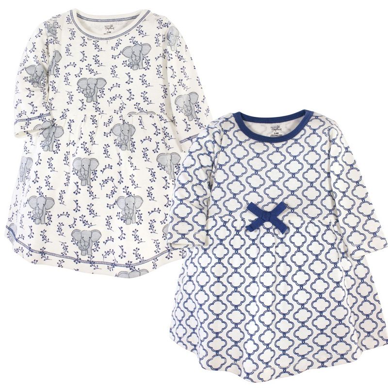 Luvable Friends Touched by Nature Long-Sleeve Dresses 2pk
