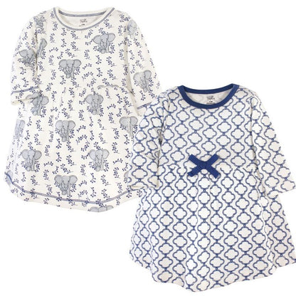 Luvable Friends Touched by Nature Long-Sleeve Dresses 2pk