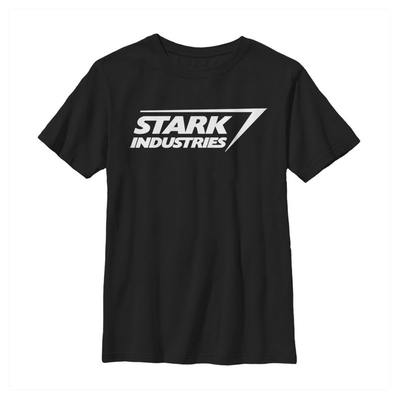 تي شيرت رجالي من Marvel Stark Industries بشعار Iron Man