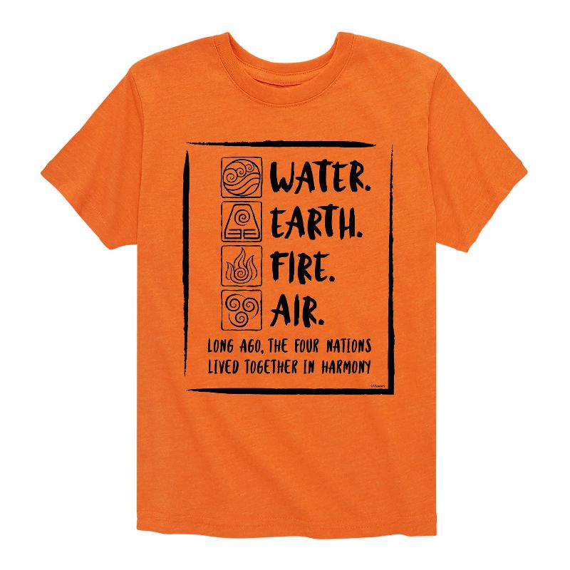 Boys' - Avatar: The Last Airbender - Elements Harmony Short Sleeve Graphic T-Shirt