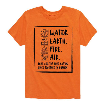 Boys' - Avatar: The Last Airbender - Elements Harmony Short Sleeve Graphic T-Shirt