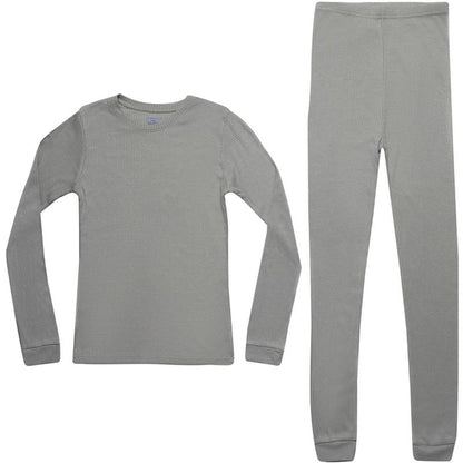 Prince Of Sleep Boys Solid Pajama Sets - Snug Fitting Ribbed PJ Tops & Bottoms for Boys
