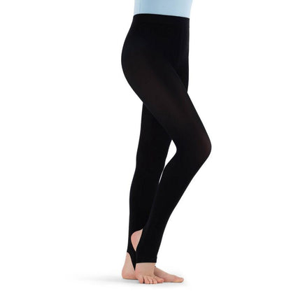 Capezio Ultra Soft Self Knit Waistband Stirrup Tight - Girls & Toddler