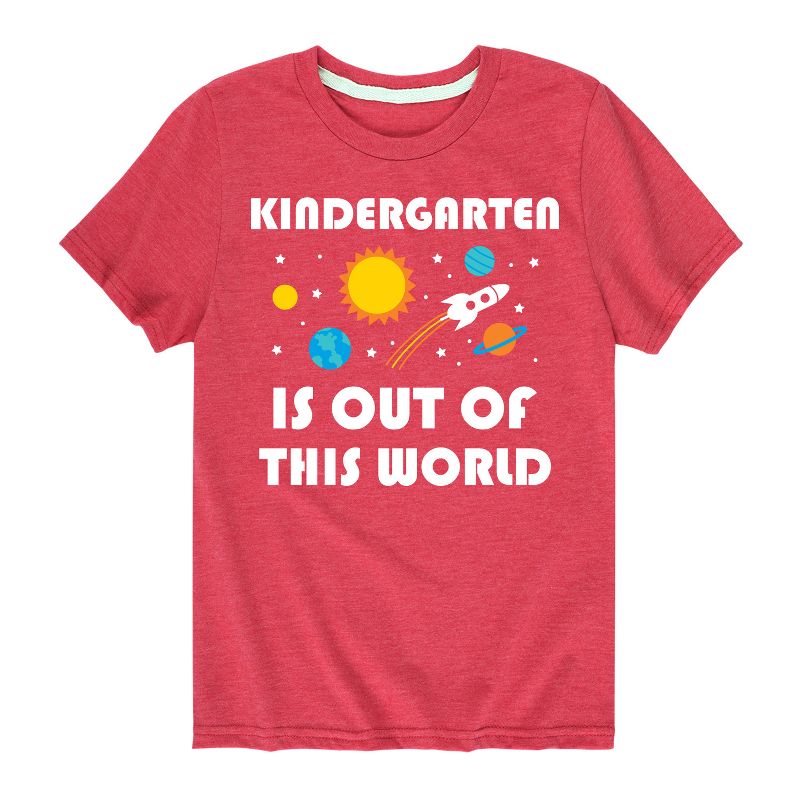 تي شيرت جرافيكي بأكمام قصيرة للأطفال - رسالة فورية - من خارج هذا العالم