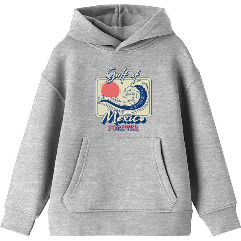 Gulf of Mexico Forever Sunset Wave Youth Long Sleee Hoodie