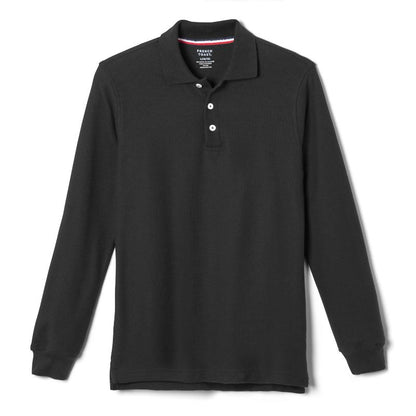 French Toast School Uniform Co-Ed Long Sleeve Pique Polo