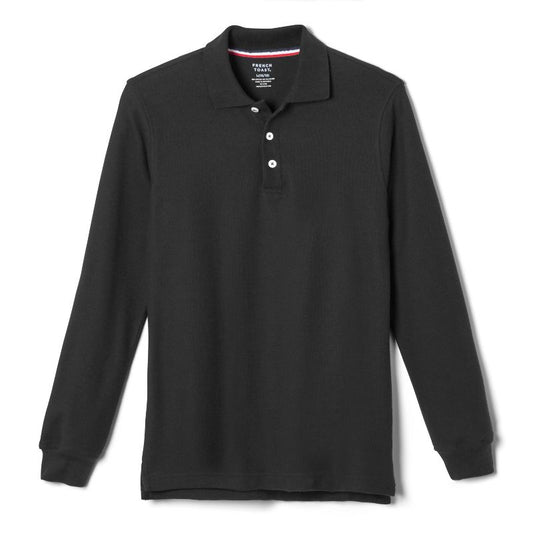 French Toast School Uniform Co-Ed Long Sleeve Pique Polo