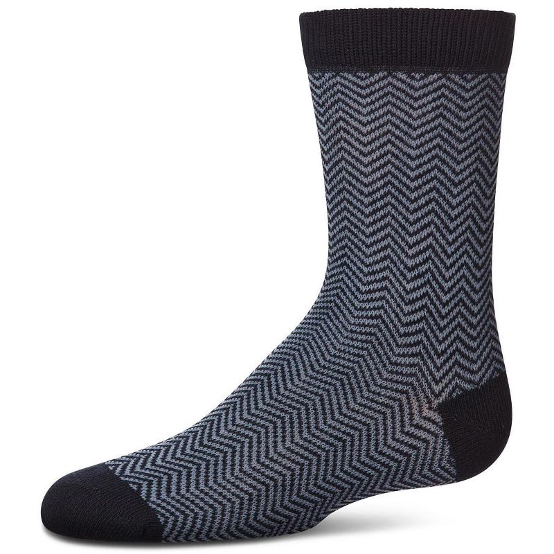 Memoi Boys' Herringbone Dress Socks