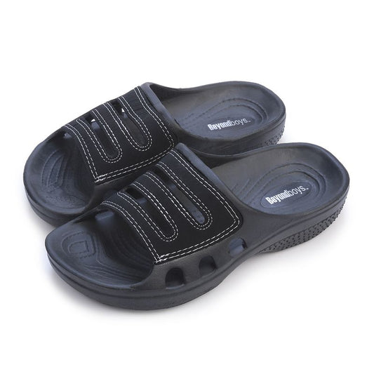 Roxoni Boy's Waterproof Slippers Shower Pool Rubber Clog Outdoor Sandals
