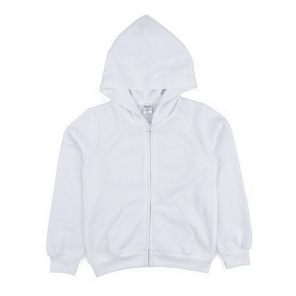 Leveret Kids Zipper Neutral Solid Color Sweat Hoodie