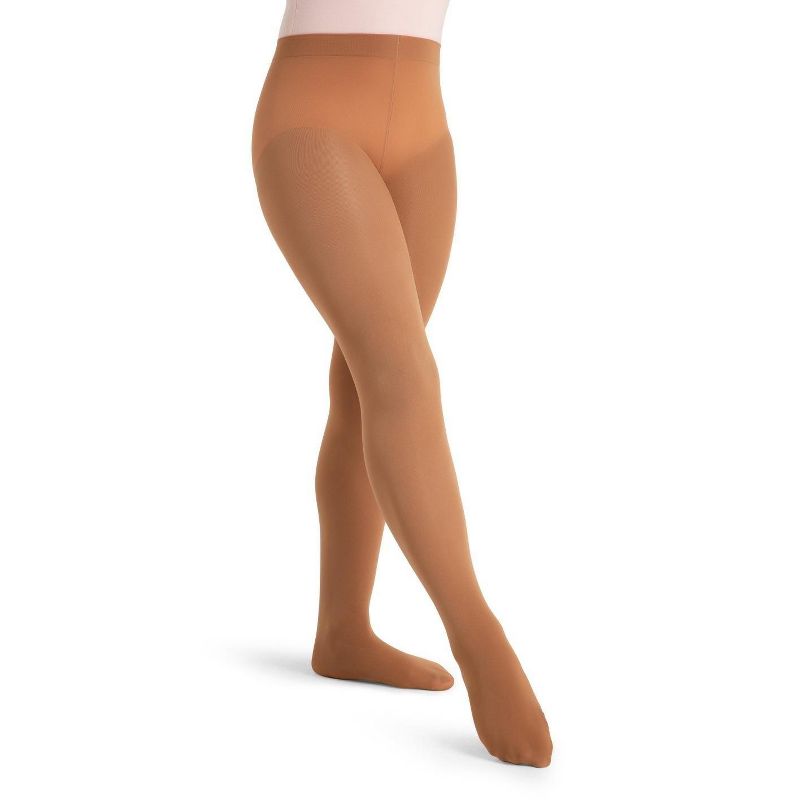 Capezio Ultra Soft Self Knit Waistband Transition Tight - Girls & Toddler
