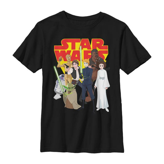 تي شيرت Star Wars Galaxy of Adventures Rebel Heroes للأولاد