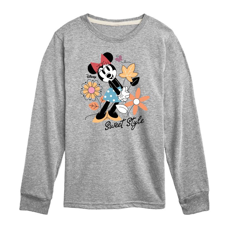 Boys' - Disney - Minnie Mouse Sweet Style Long Sleeve Graphic T-Shirt