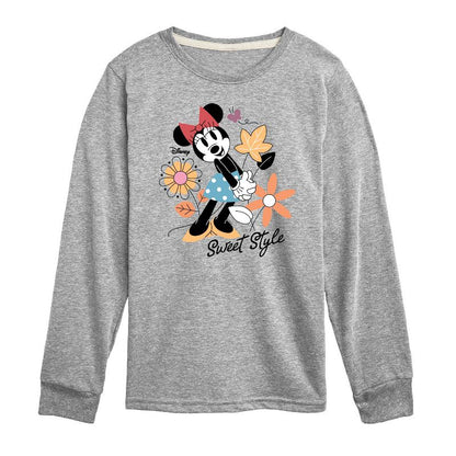 Boys' - Disney - Minnie Mouse Sweet Style Long Sleeve Graphic T-Shirt