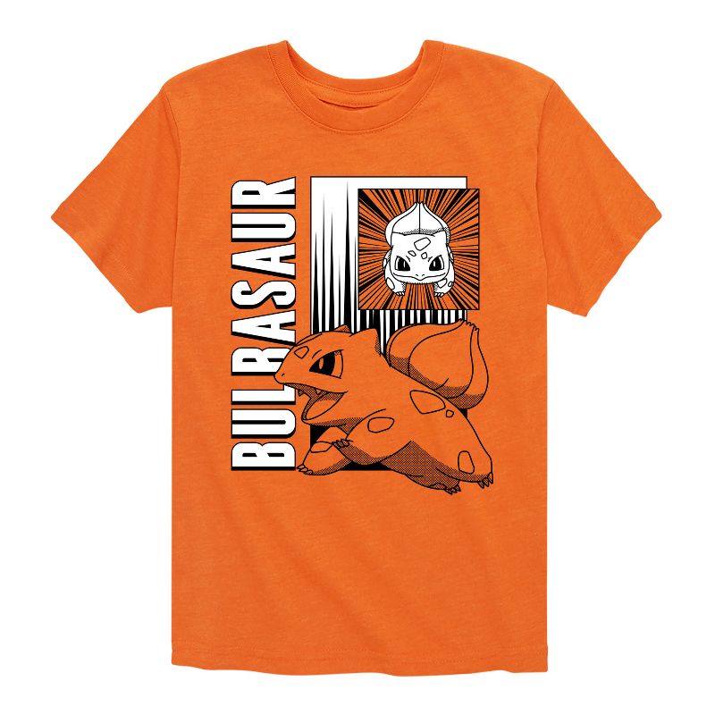 تي شيرت جرافيكي بأكمام قصيرة للأولاد - بوكيمون - معركة أنمي بولباسور