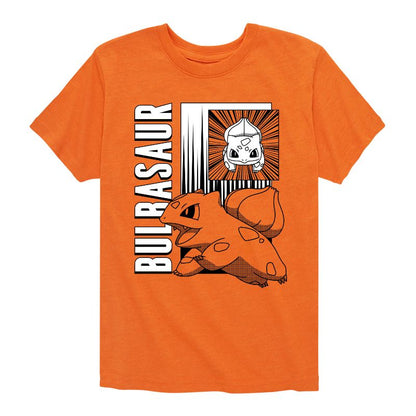 تي شيرت جرافيكي بأكمام قصيرة للأولاد - بوكيمون - معركة أنمي بولباسور