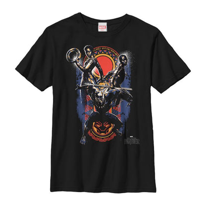 Boy's Marvel Black Panther 2018 Allies T-Shirt