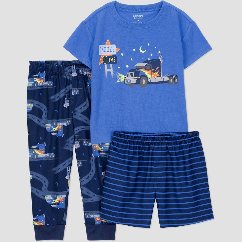 Carter's Just One You® Toddler Boys' 3pc Short Sleeve Pajama Set