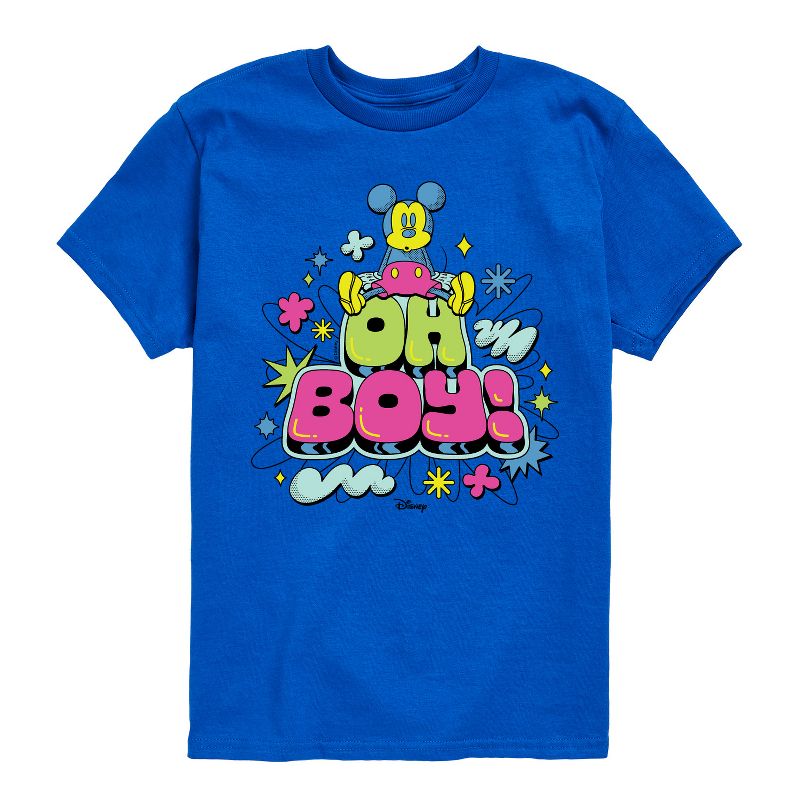 Boys' - Disney - Mickey Mouse Short Sleeve Graphic T-Shirt