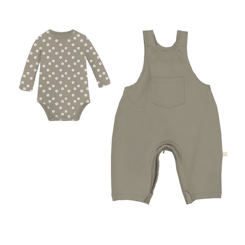 günamüna® Baby Bamboo Rayon with DIAPER-ZiPPER Overall Set