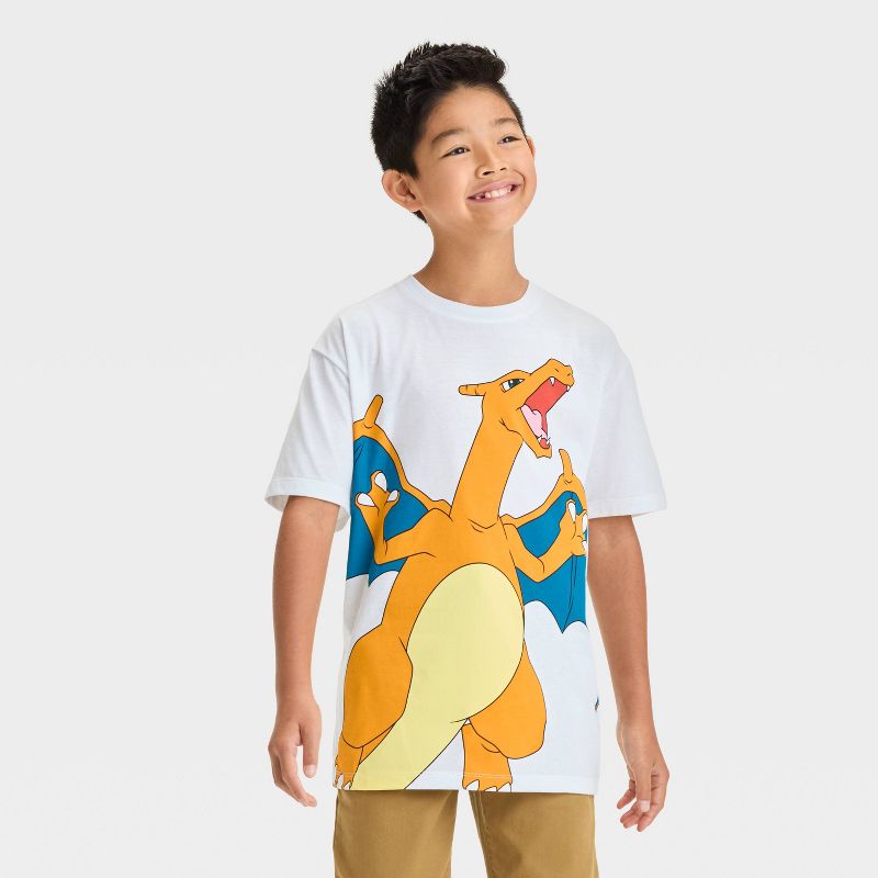 Boys' Pokémon Wrap Short Sleeve Graphic T-Shirt - White