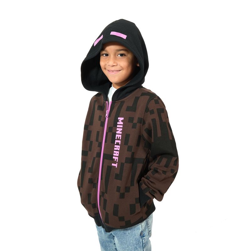 هودي بسحاب وأكمام طويلة للأولاد من ماين كرافت إندرمان