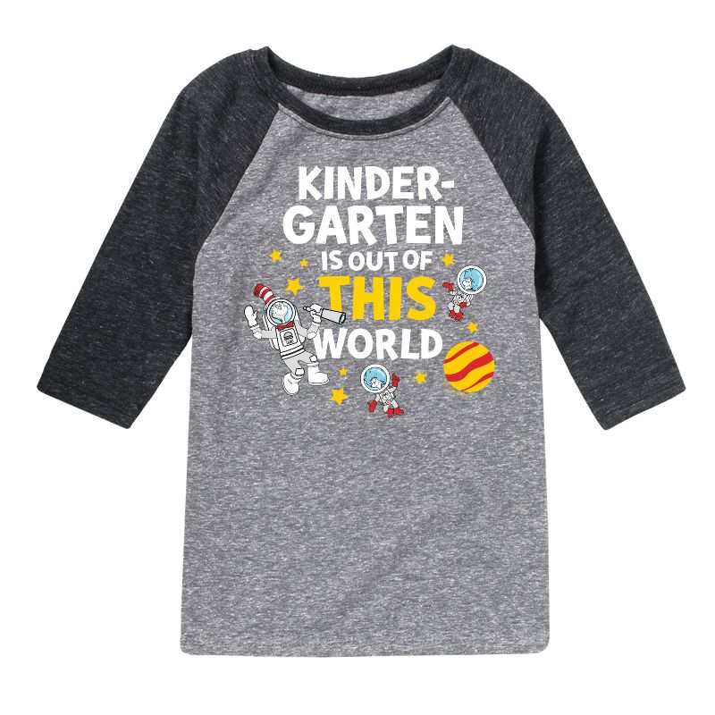 Boys' - Dr. Seuss - Kindergarten Out Of This World Raglan Graphic T-Shirt