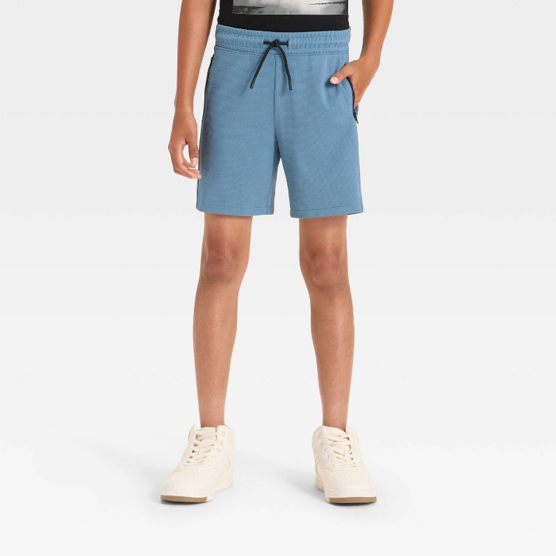 Boys' Mid-Rise Textured Knit Pull-On Shorts - art class™