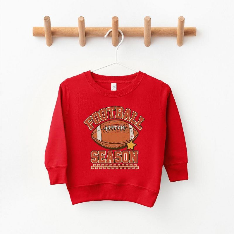 The Juniper Shop Football Season Star Youth Ultra-Soft Graphic Sweatshirt
