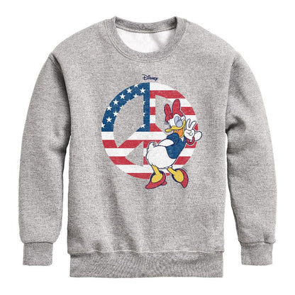Boys' - Disney - Americana Graphic Long Sleeve Fleece Sweatshirt