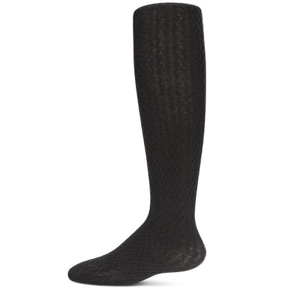 Memoi Girls' Arrow Opaque Cotton Tights