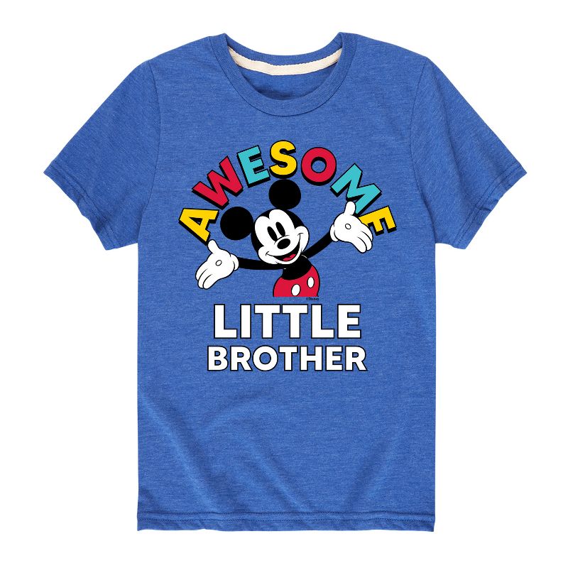 Boys' - Disney - Awesome Little Brother Short Sleeve Graphic T-Shirt