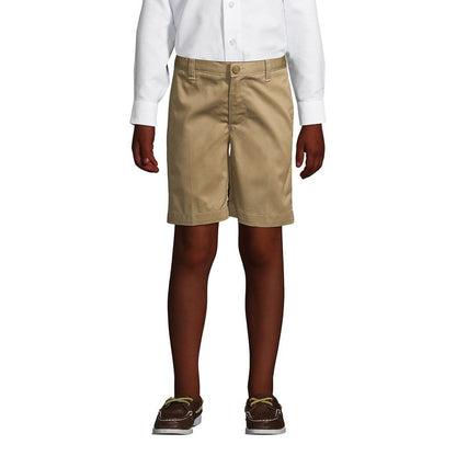 شورت تشينو سادة من الأمام من Lands' End School Uniform للأطفال