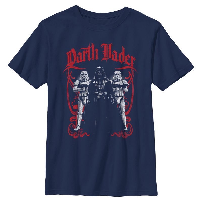 Boys Star Wars Darth Vader and Stormtrooper Pose T Shirt