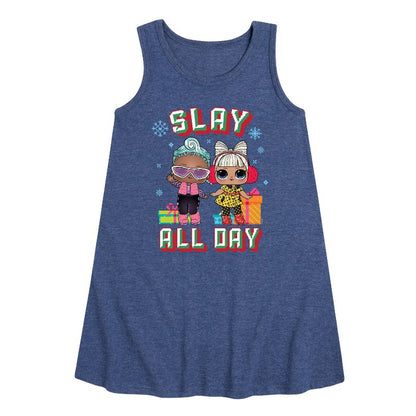 Girls' - Lol Surprise! - Slay All Day Graphic Sleeveless Aline Dress