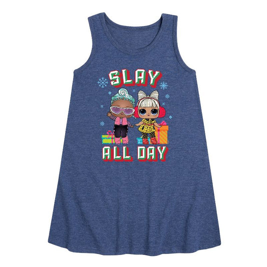 Girls' - Lol Surprise! - Slay All Day Graphic Sleeveless Aline Dress
