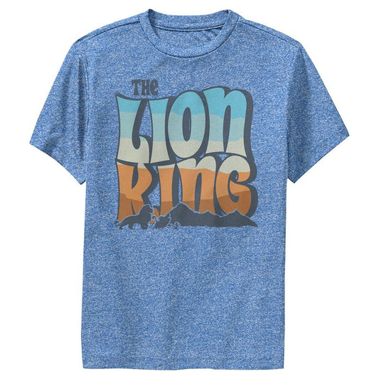 Boy's Lion King Groovy Silhouette Logo Performance Tee