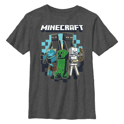 Boy's Minecraft Jolly Mobs Collection T-Shirt