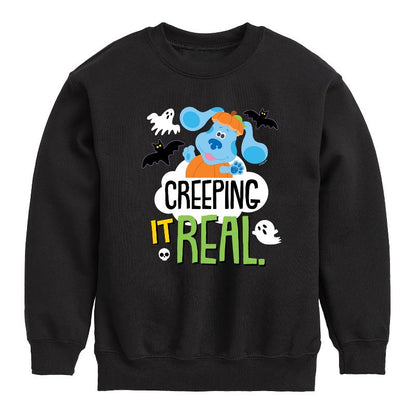 Boys' - Blue's Clues & You! - Creeping It Real Graphic Long Sleeve Fleece Sweatshirt