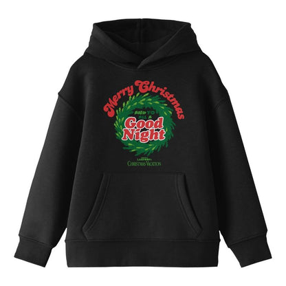 National Lampoon's Christmas Vacation Merry Christmas and To All a Good Night Youth Black Graphic Hoodie