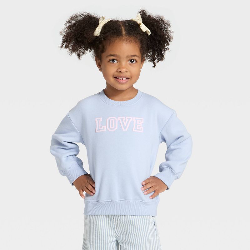 Toddler Girls' Fleece Pullover Sweatshirt - Cat & Jack™